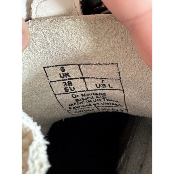 Dr Martens Sinclair Platform Boots White Leather Women’s 7 - Picture 9 of 9